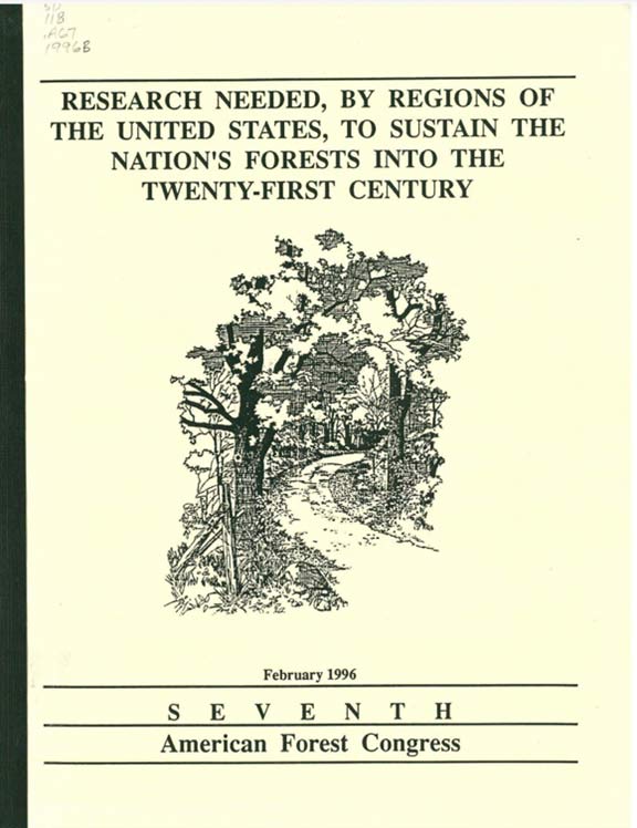 Cover of the Seventh American Forest Congress