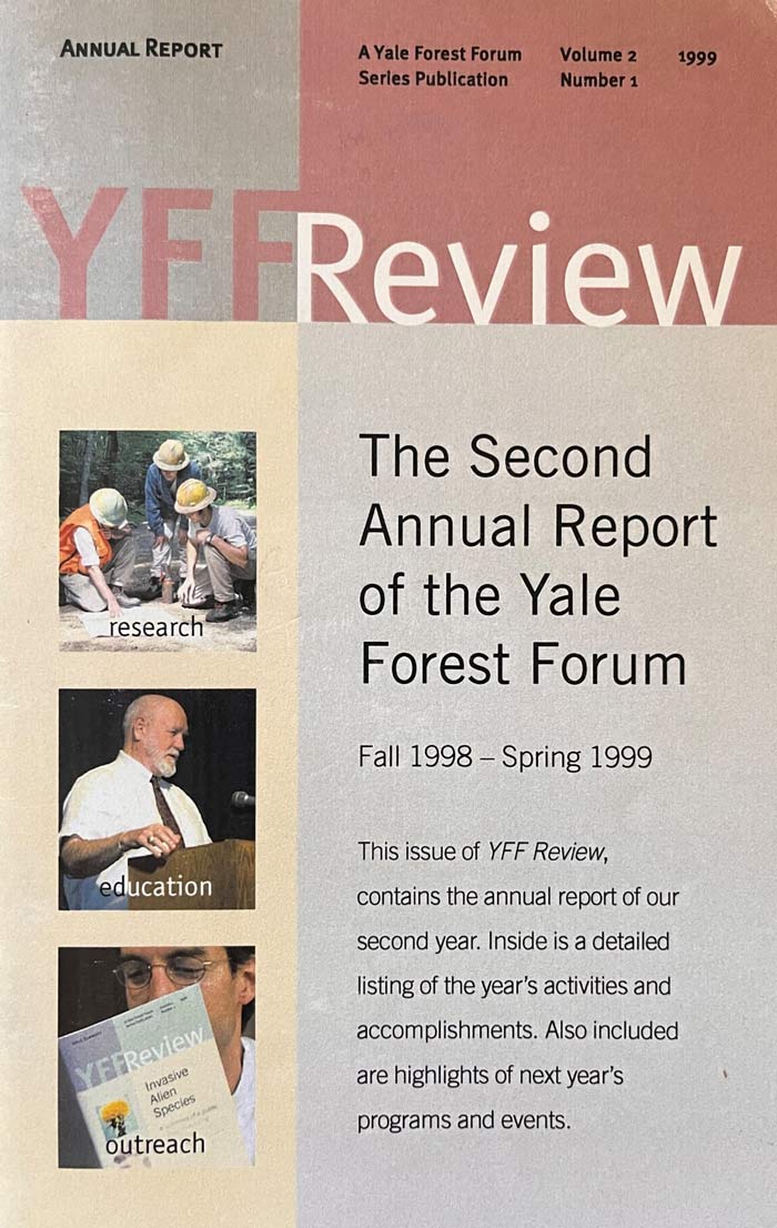 Cover of The Second Annual Report of the Yale Forest Forum - Fall 1998 - Spring 1999