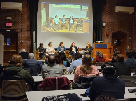 Photo of a YFF speaker series event taking place in a classroom