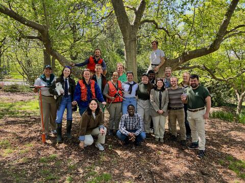 Master of Forestry and Master of Forest Science students of the class of 2025.